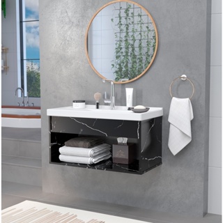 Gabinete Banheiro Armario Cuba Pia 100% Mdf - Zoff 60 cm em Oferta na Shopee