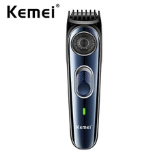 Aparador De Barba De Precisão Ajustável Kemei Bigode Sem Fio Cabelo Profissional Barbeadores Elétricos Para Homens