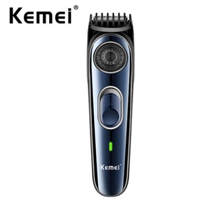 Aparador De Barba De Precisão Ajustável Kemei Bigode Sem Fio Cabelo Profissional Barbeadores Elétricos Para Homens