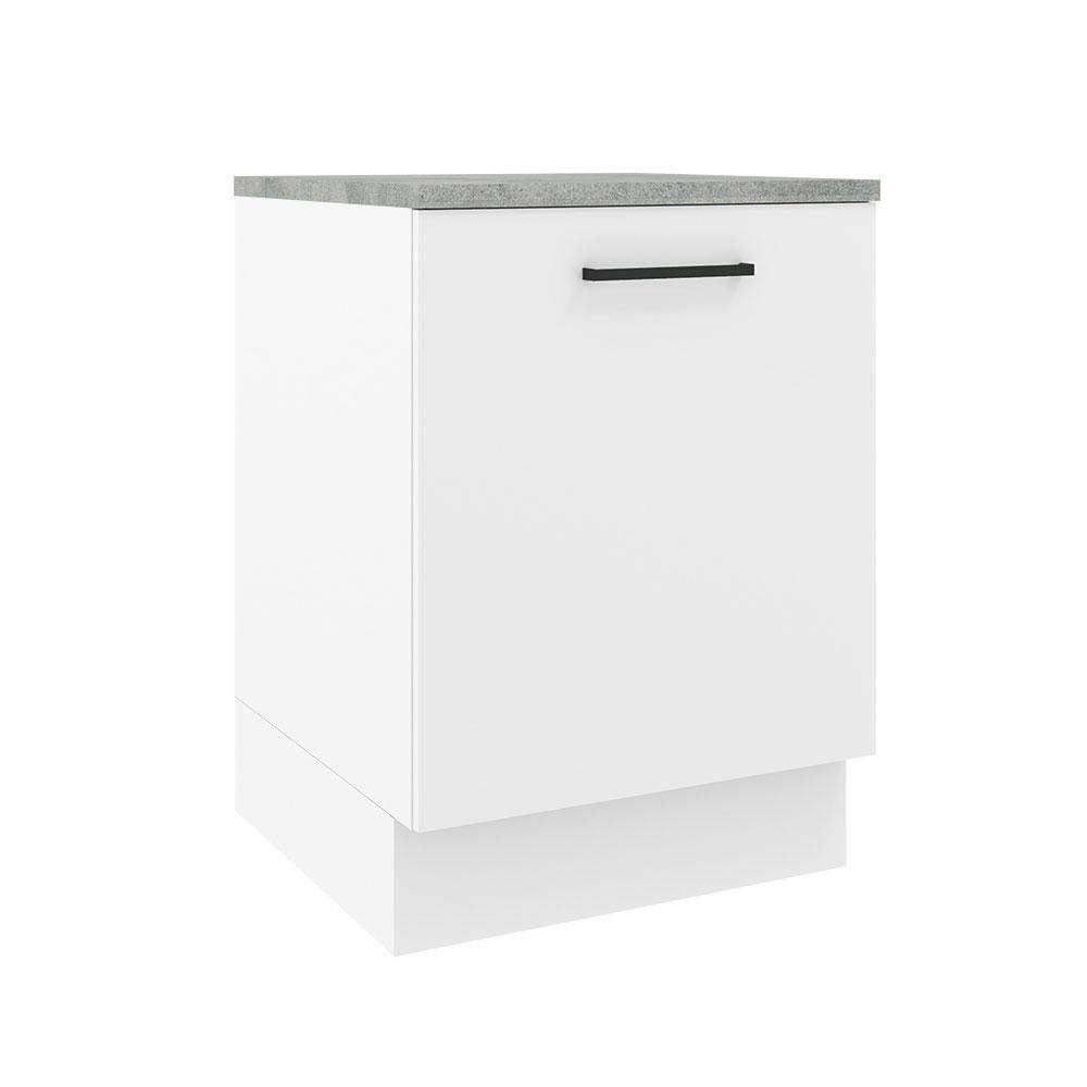 Balcão Armário de Cozinha 60 cm 1 Porta Branco Agata Madesa - Home & Living