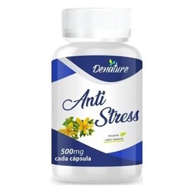 Anti - Stress 500mg 60 Cápsulas Denature Calmante Natural