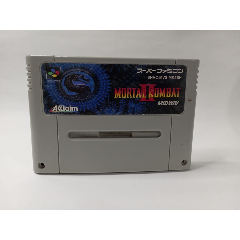 Cartucho Fita Mortal Kombat 2 Beta Poucas raro Top original snes