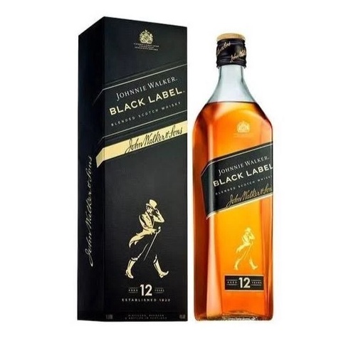 WHISKY JOHNNIE WALKER BLACK LABEL 1 Litro ORIGINAL