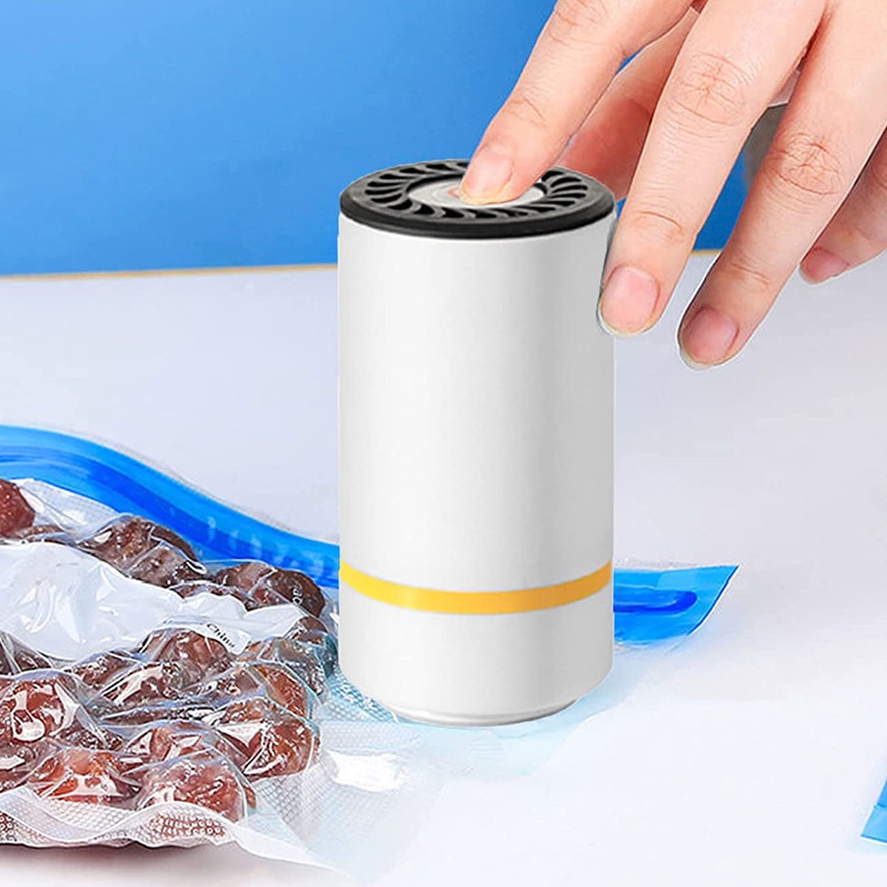 Mini seladora a Vacuo Touch Portatil Embaladora Domestica Embalagem Automatica Cozinha Comida Casa