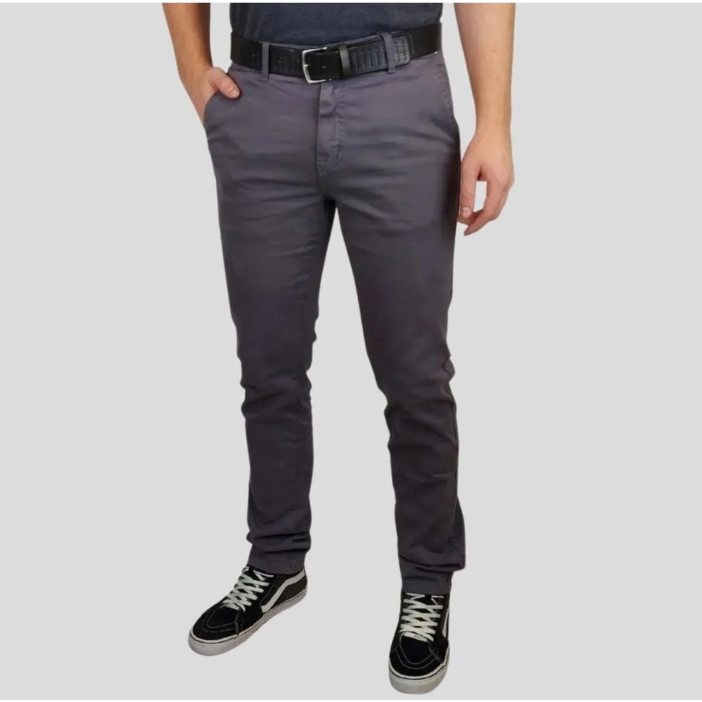 Calça Sarja Skinny Dialogo Jeans Color Sport Fino Cinza Masculino