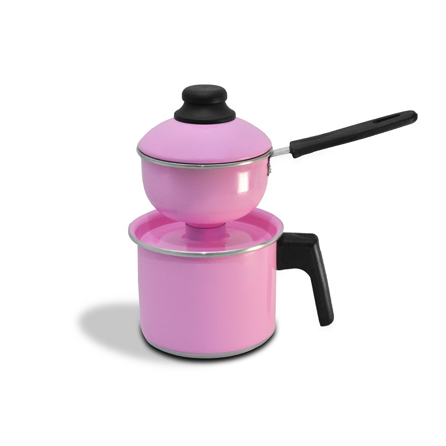 Cuscuzeiro Individual e Cozi Vapore Rosa
