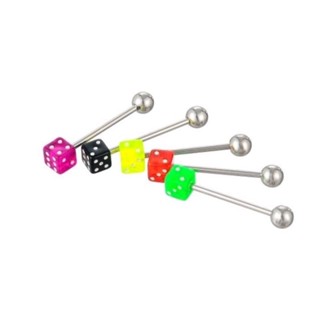 Piercing Lingua de Dado -kit 12 peca