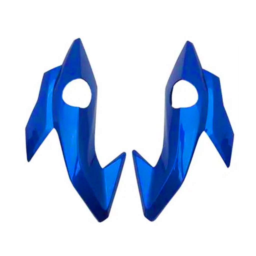 Bananinha Carenagem Lateral do Farol Cg Titan 160 2016 2017 2018 2019 2020 2021 2022 Azul Branco — imagem 2 de 2