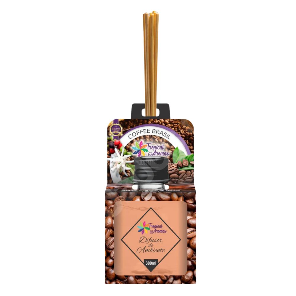 Difusor Ambiente Premium 300ml Aroma Coffee Brasil Tropical
