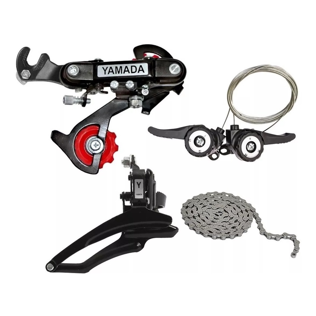 Kit Relação 18 Marchas Câmbios Bicicleta Yamada Corrente 18v em Oferta na Shopee
