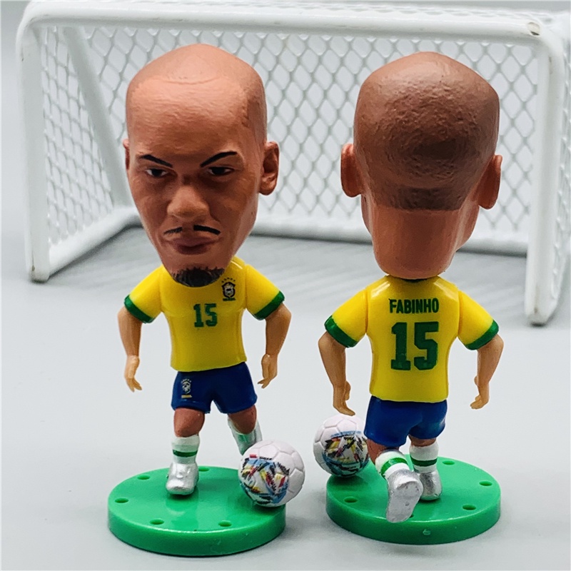 Copa De Futebol 2022 Figuras Brasil Ronaldo Coutinho Cafu Neymar Carlos Pato Roerusiho Thiago Silva Roberto Firmino Fabio Boneca Versão Móvel De 2022 Temporada