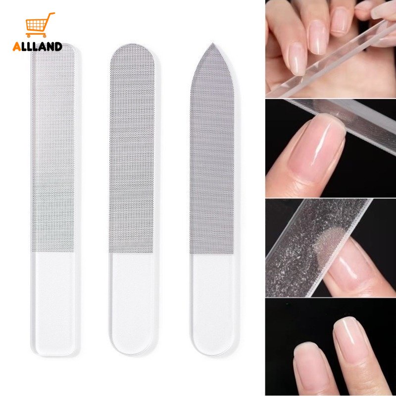 Lixas De Vidro Transparentes UV Gel De Unhas/Lixadeira De Manicure De Cristal Profissional/Lixa De Polimento