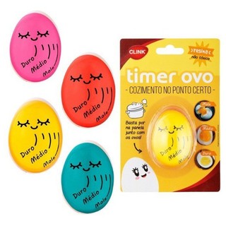 Timer Medidor Indicador Para Ovos Cozidos Mollet Gema Mole Egg Cozimento Perfeitos Ponto Certo Medidor Cozinha Casa