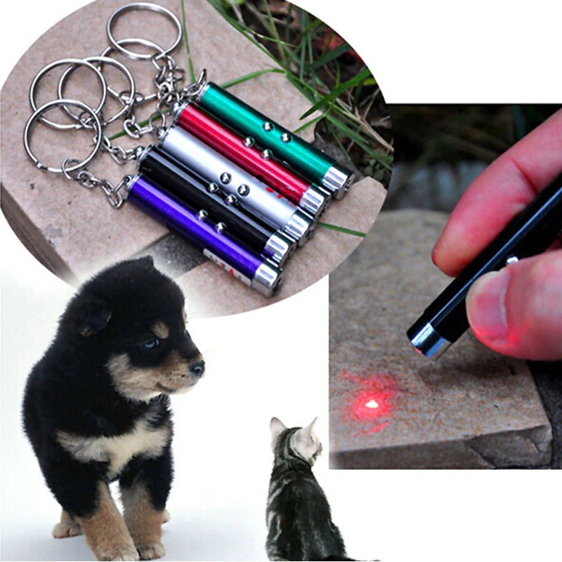 Pet Led Laser Caneta Red Dot Luz Tease Gatos Hastes Brinquedo Pet