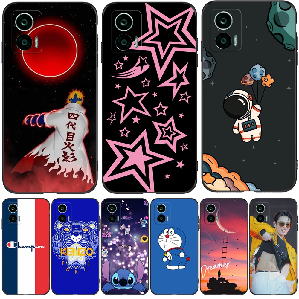 Capa Para Motorola Edge 30 5G neo Edge30 Case Traseira De Silicone Macio Protetora Preto Tpu Estrela anime Meninas