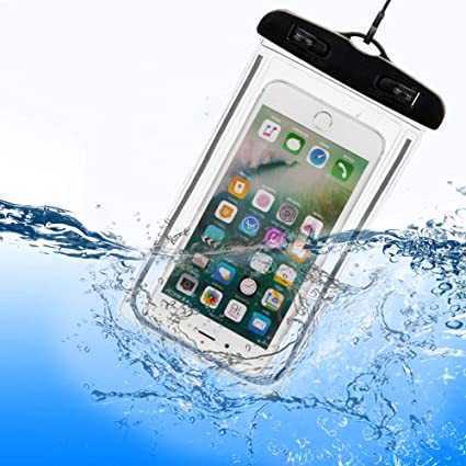 Capa de Celular à Prova Dágua Para Natação Viagens e Mergulhos Impermeável D'água Transparente Universal Chuva Motoboy