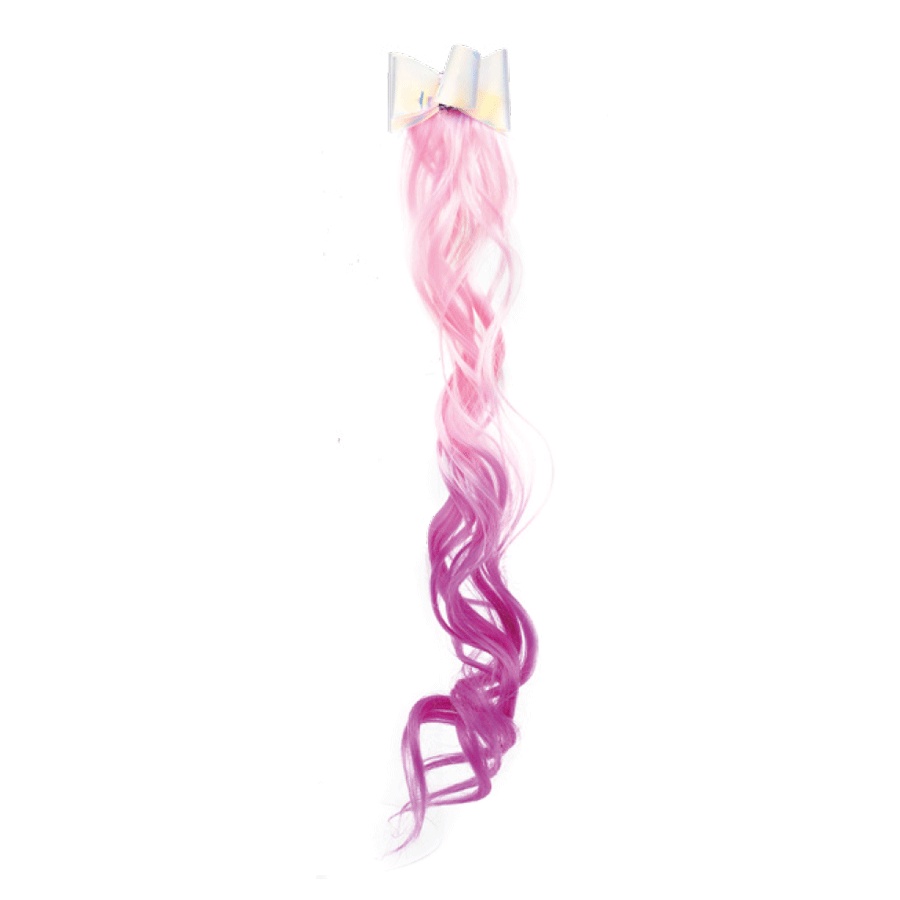 Elástico de Cabelo com Laço e Mechas Rosa Festa Carnaval 01 Unidade Cromus - Home & Living