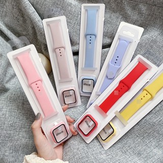 2023 Capa + Pulseira Para Apple watch band 49mm 41mm 45mm 44mm 40mm 38mm 42mm Smartwatch Relógio Inteligente Acessórios iWatch Series ultra 8 7 6 5 4 3 SE Silicone