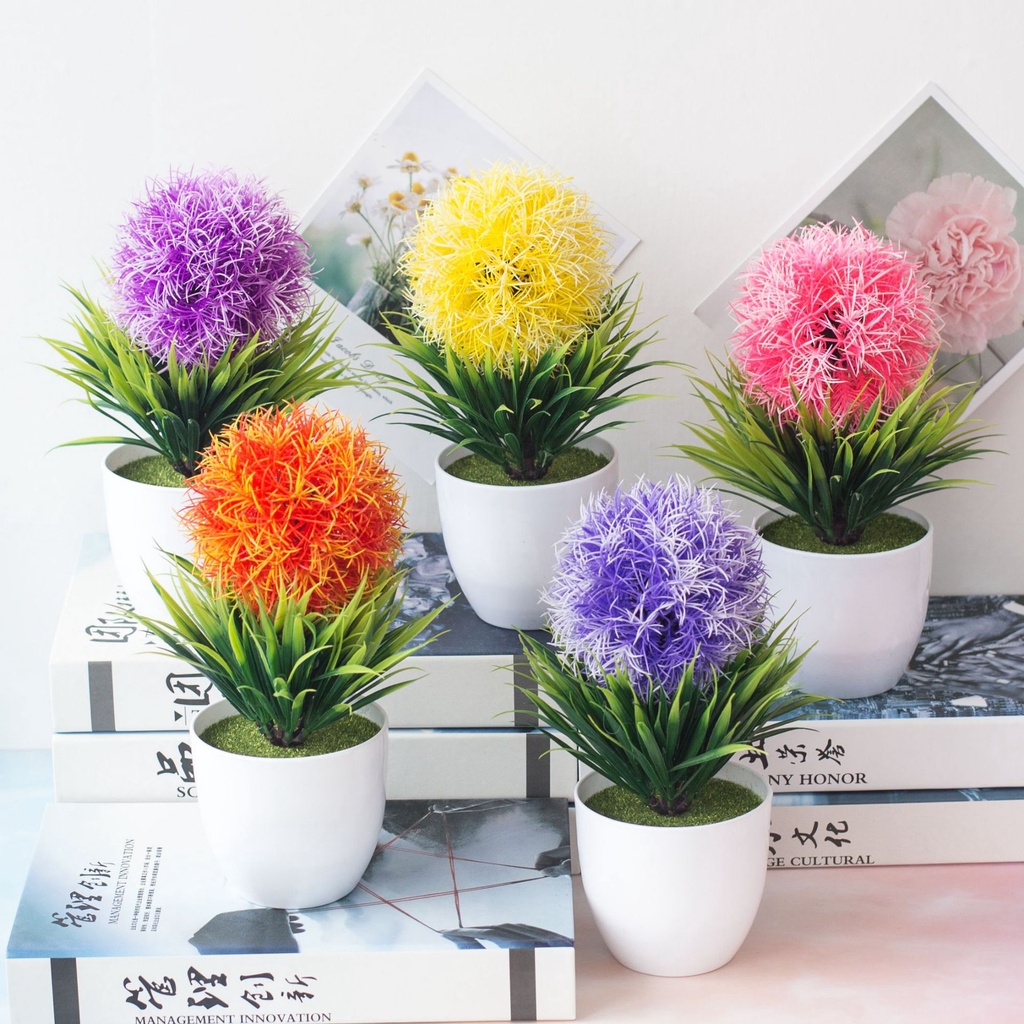 Plantas Artificiais De Grama Bonsai Verde Em Vaso Pequenas Flores De  Ornamento Falsas Para Decoração De Jardim Casa Festa De Casamento | Shopee  Brasil