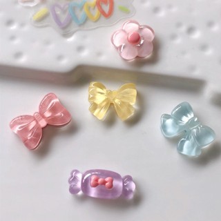 croc Crocks De Flor De Doce Fofo jibitz Bowknot Jibits Charm Sugar Jibitz Para Sapatos Femininos Acessórios De Bricolage Decoração De Alfinetes