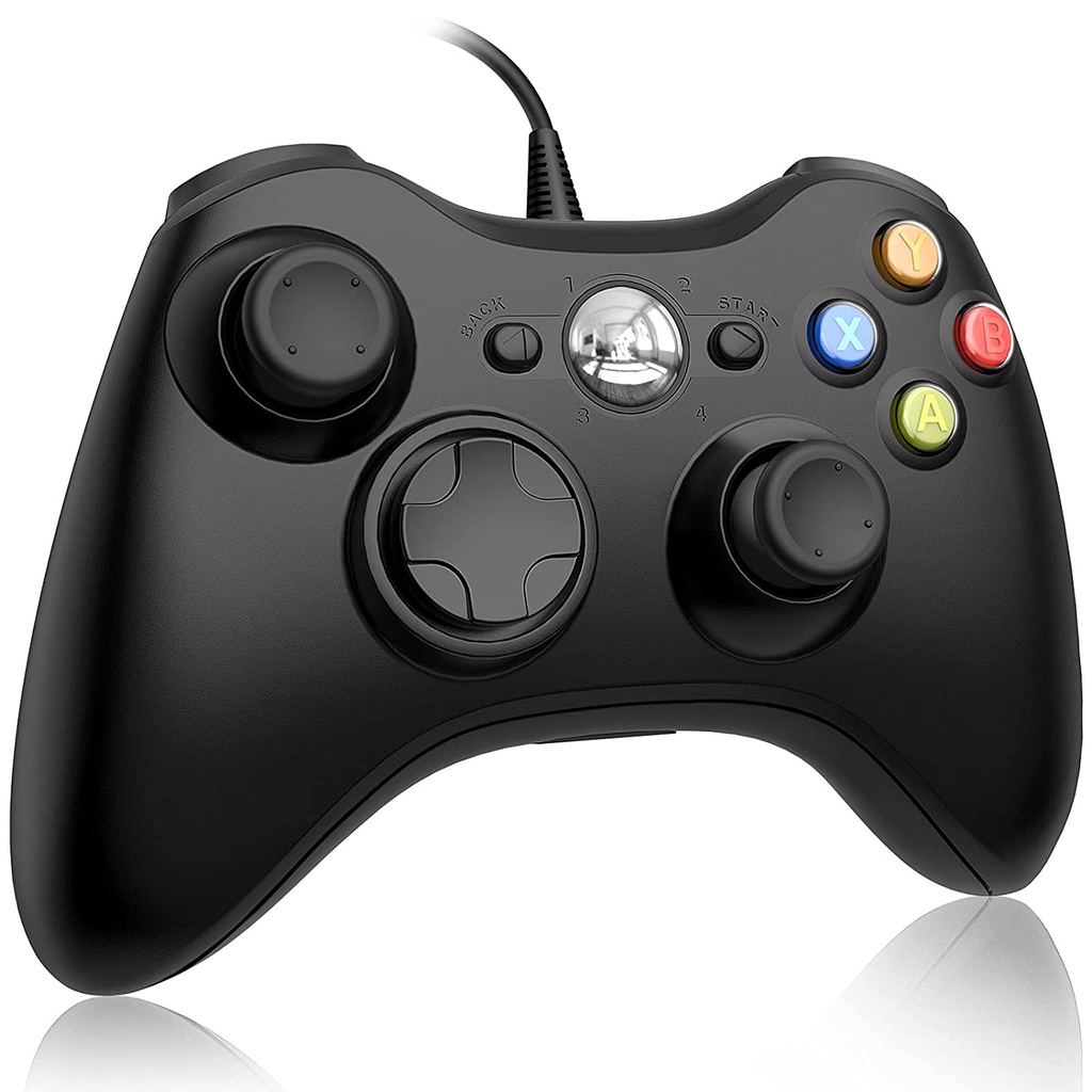 Joystick De Vibração Com Fio Usb Gamepad Para Controle De Pc Microsoft