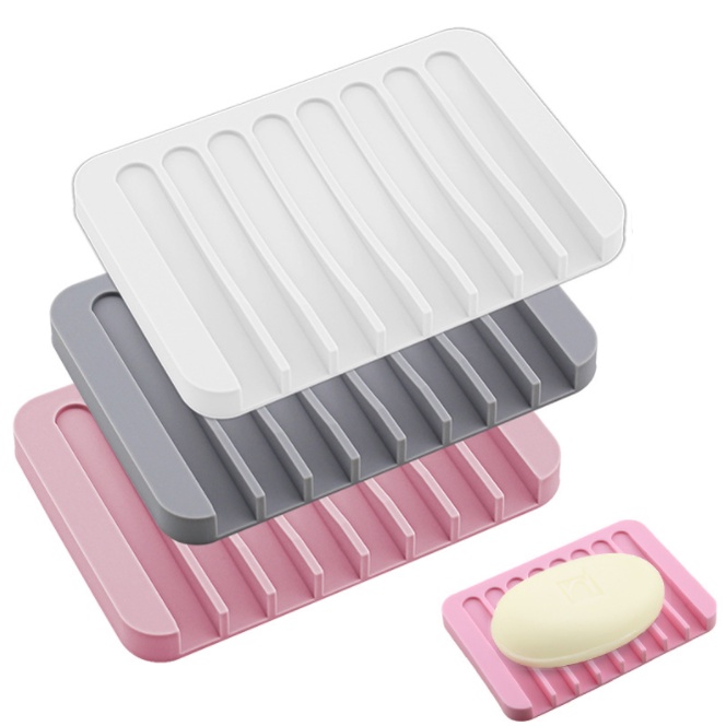 Suporte De Sabão De Silicone Criativo Caixa Dreno rack De Armazenamento em Oferta na Shopee