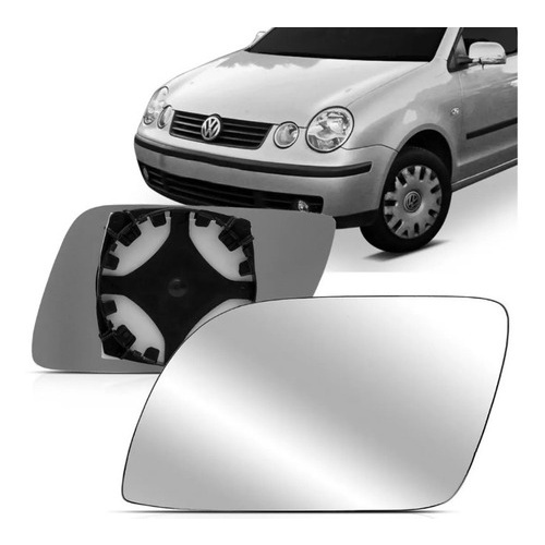 Lente Espelho Retrovisor Polo 2002 2003 2004 A 2011 ESQUERDO