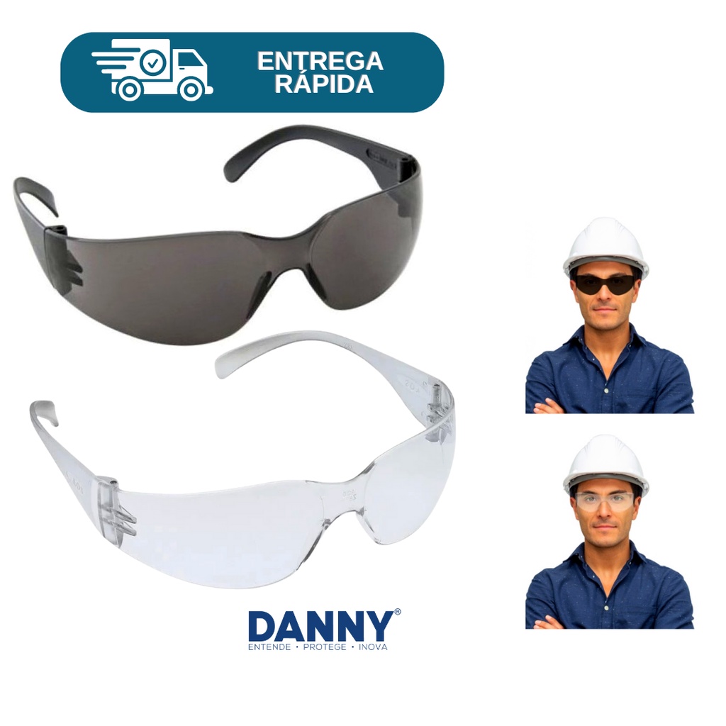 Óculos De Proteção Águia Danny Antirrisco Tipo Leopardo Segurança Epi Laboratórios Obras Indústrias