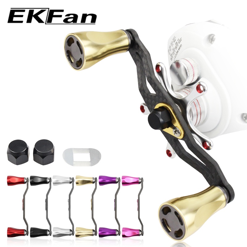 Ekfan 105mm aluminum alloy Fishing Reel handle alloy knob for 8*5/7*4mm abu Daiwa shimano Baitcasting fishing reel parts