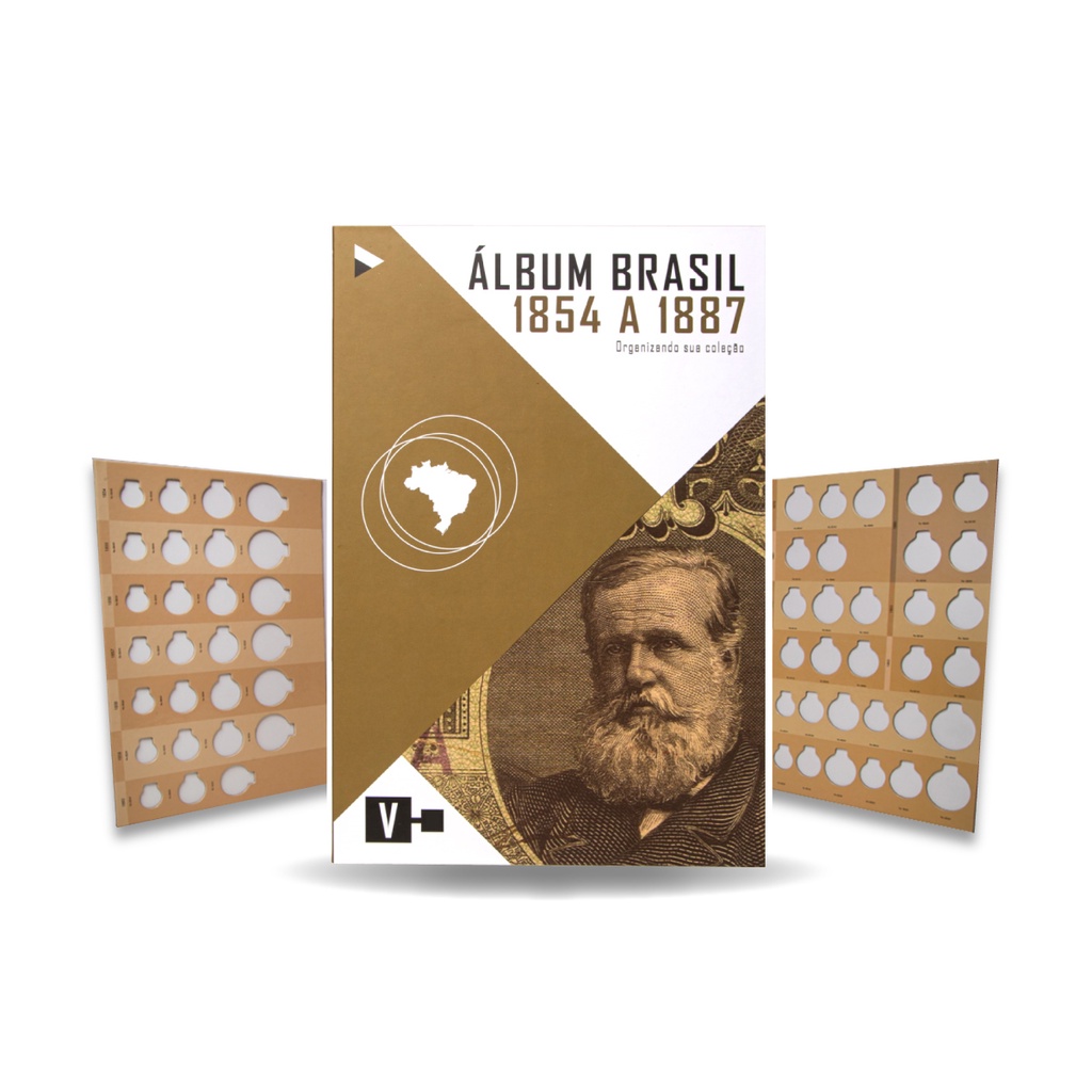 Álbum De Moedas 1854 Até 1887 Réis Império