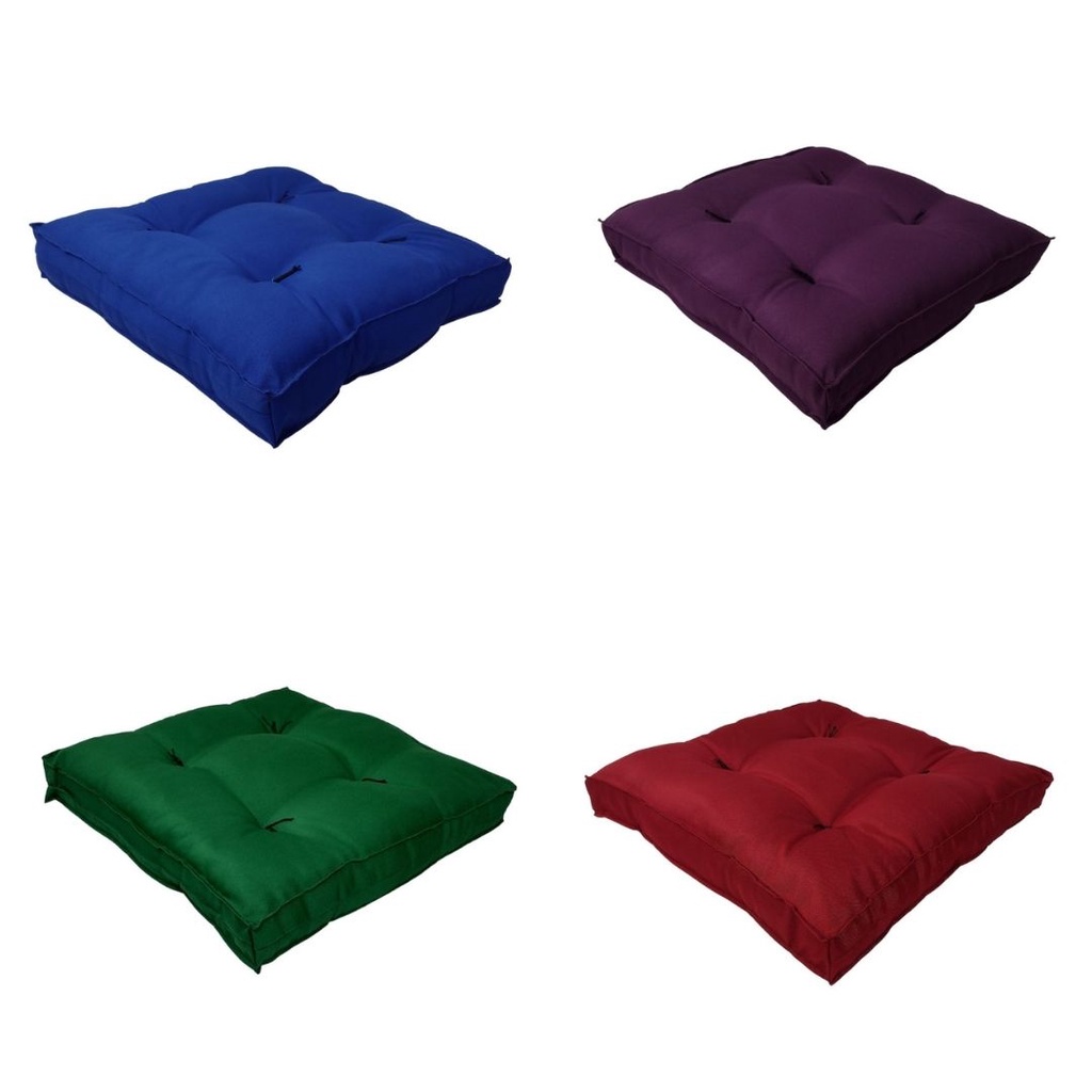 Almofada de Chão Taiwan 60x60 cm Cheia Decorativa Macia Confortável Grande  Assento Sofá de Pallet | Shopee Brasil