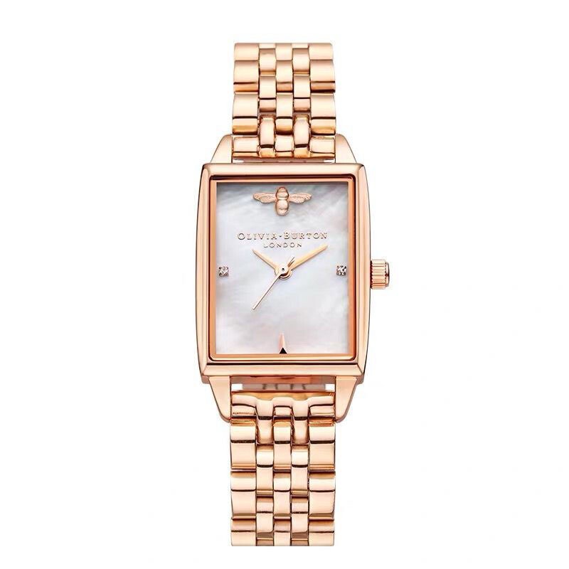 2024 OliviaBurton Relógio OliviaBurton Relógio Feminino OB Relógio Verde Quadrado Relógio de Quartzo à prova d'água