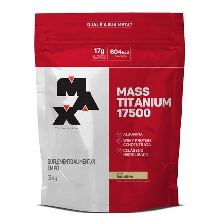 Hipercalorico 3kg - Max Titanium Massa Mass Titanium 17500