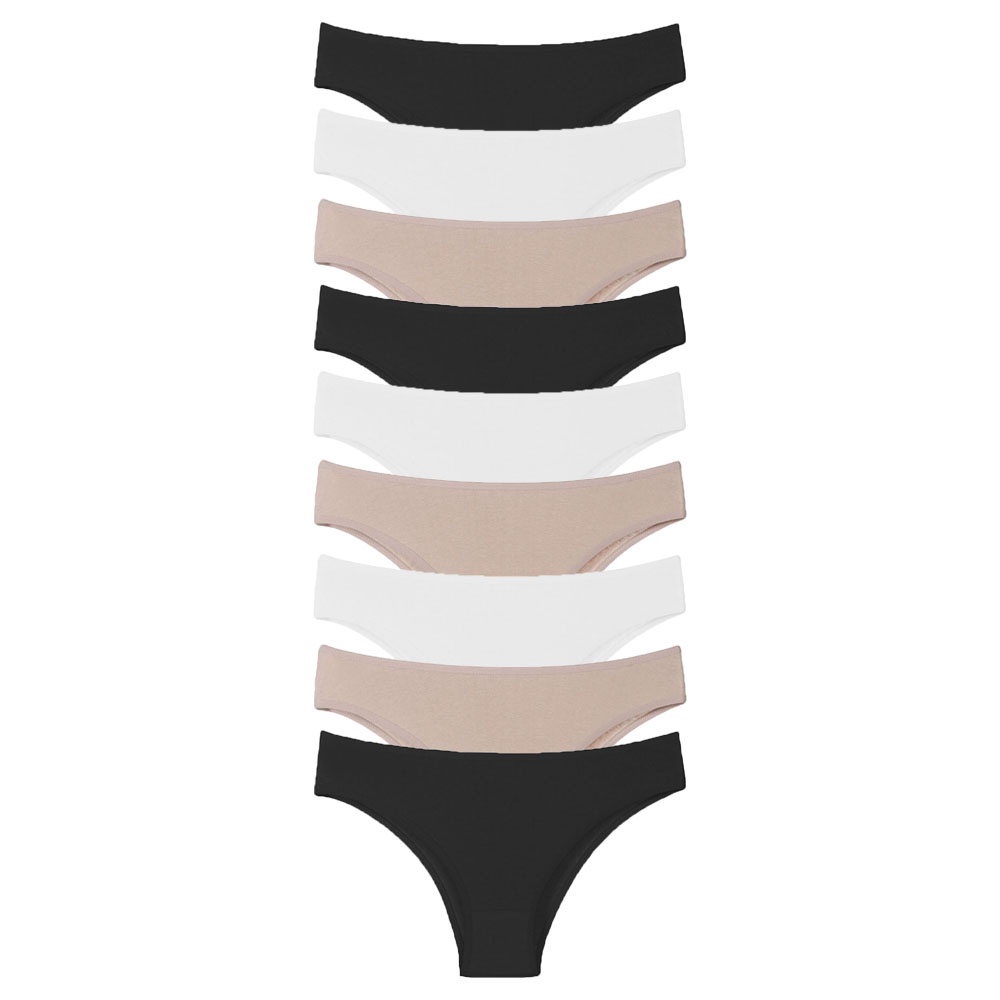 Kit C/ Nove Calcinhas de Algodão em Oferta na Shopee