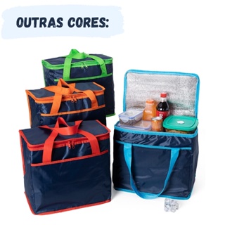 Bolsa Térmica 35 Litros Grande Viagem Praia Garrafas C/ Alça em Oferta na Shopee