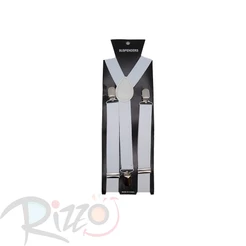 Adereço de Carnaval - Suspensório - Branco - Mod:6975 - 01 unidade - Rizzo
