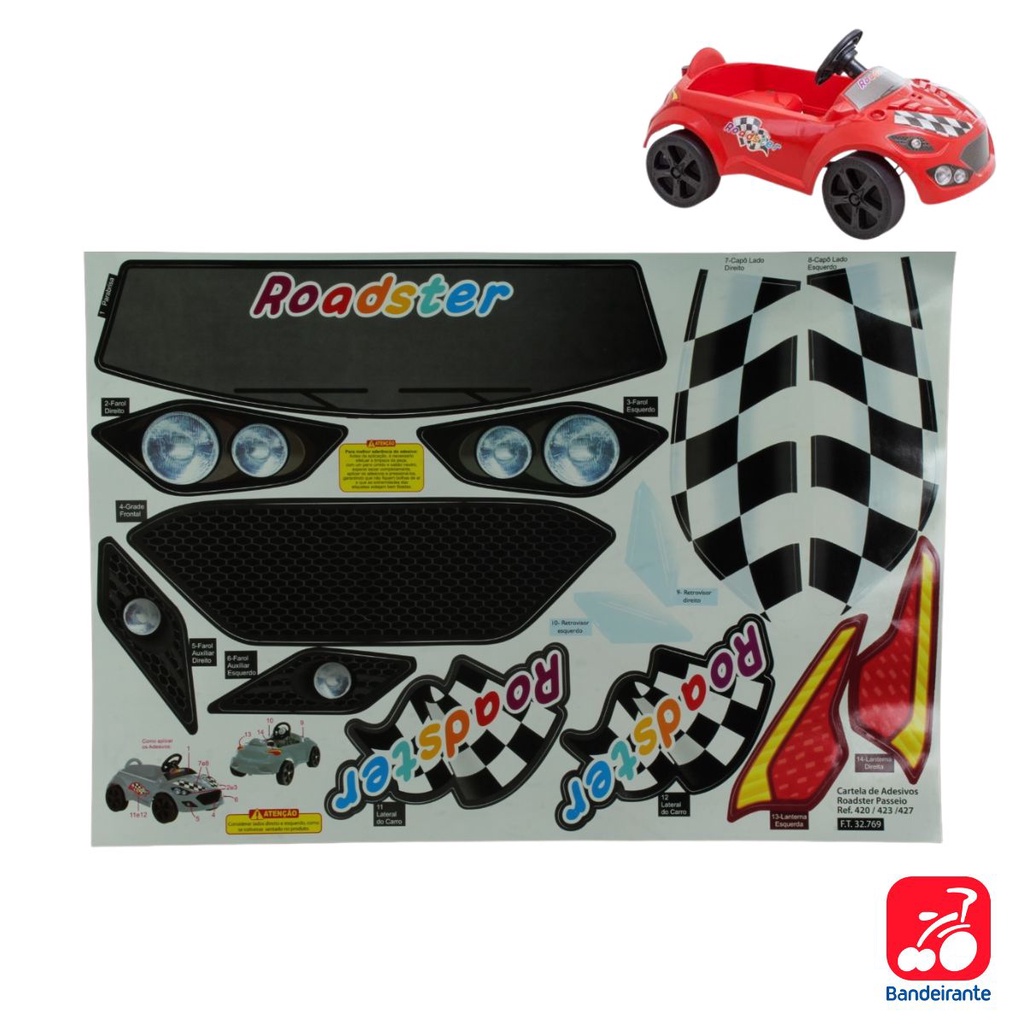 ETIQ ADDEC R/420/23/27 BOPP BR PARA CARRINHO ROADSTER BANDEIRANTE