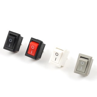 10 Pcs/Lote KCD11 2 Pinos 10x15mm Mini Botão Interruptor SPST 3A 250V AC Encaixe Liga/Desliga Barco Rocker Switch 1preto Vermelho Branco Cinza
