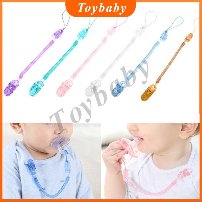 Baby Infant Toddler Dummy Pacifier Spring Chupeta Mamilo Clipe Corrente Suporte De Alça De Mastigar Bebê Brinquedo