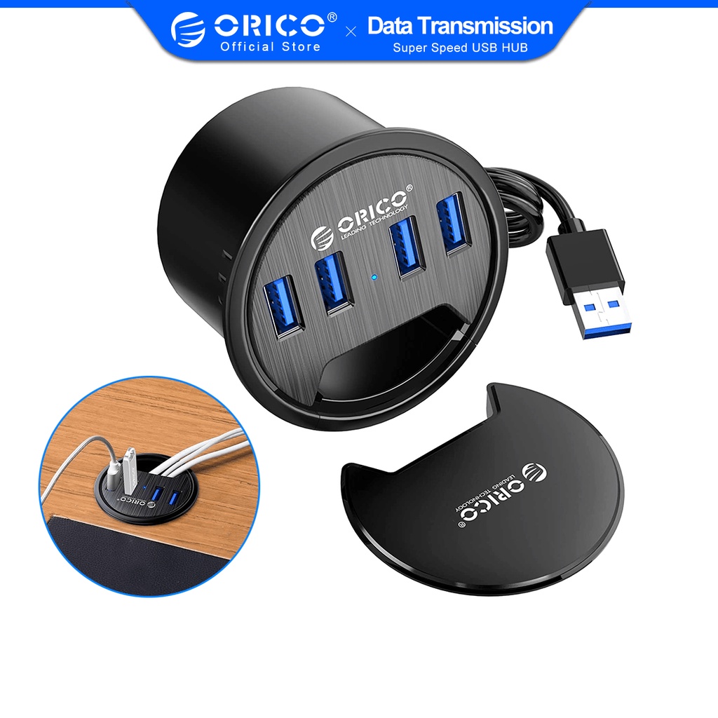 ORICO Desk Grommet 4 Portas USB 3.0 Hub 5Gbps Transmissão De Dados Com Cabo De 150cm Para Diâmetro 6cm Furo , Acessórios De Escritório , PC , Flash Drive , Caixa HDD