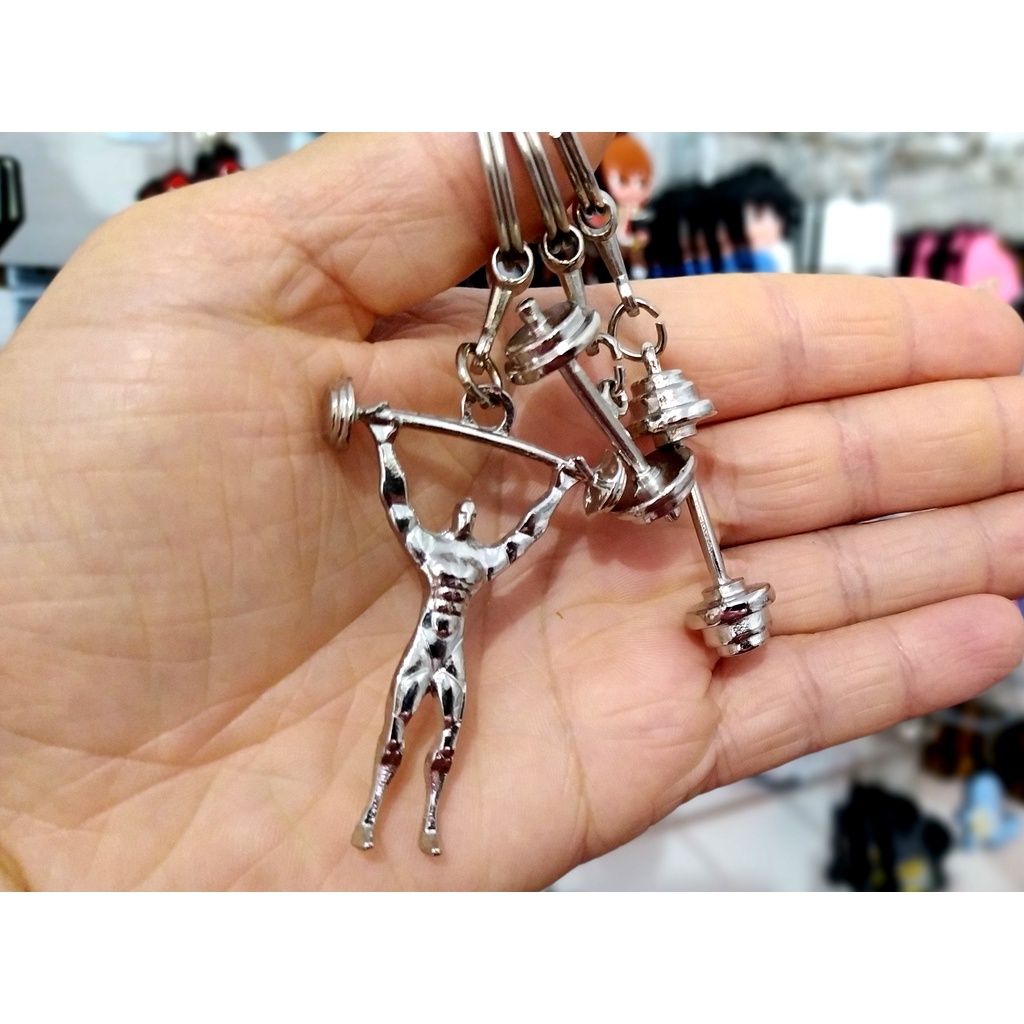 Chaveiro Metal Musculação Fitness em Oferta na Shopee