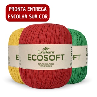 Barbante EuroRoma Ecosoft 422g Número 6 Fio Macio em Oferta na Shopee