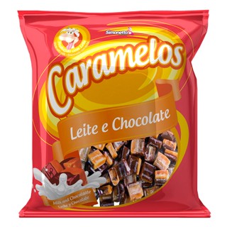 Bala De Caramelo Leite Com Chocolate 500g - Simonetto