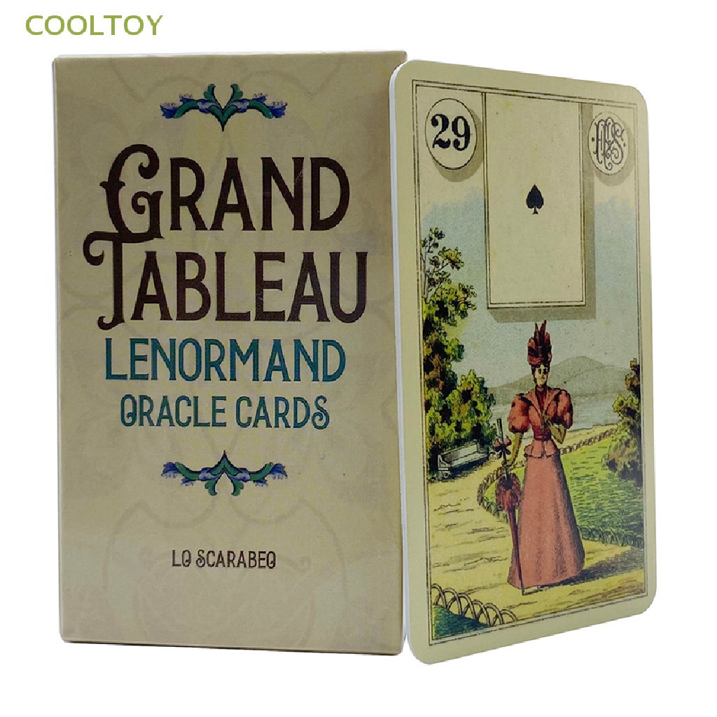 COOLTOY Grand Tableau Lenormand Oracle Cards Jogo De Tabuleiro Para Festa Em Família Adivinhação Quente
