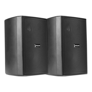 Par de Caixas de Som Acústica Frahm PS200 New Passiva Preta - 60 Watts Rms em Oferta na Shopee