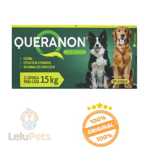 Queranon 15Kg Avert 30 Cápsulas Suplemento P/ Pele e Pelagem em Oferta na Shopee