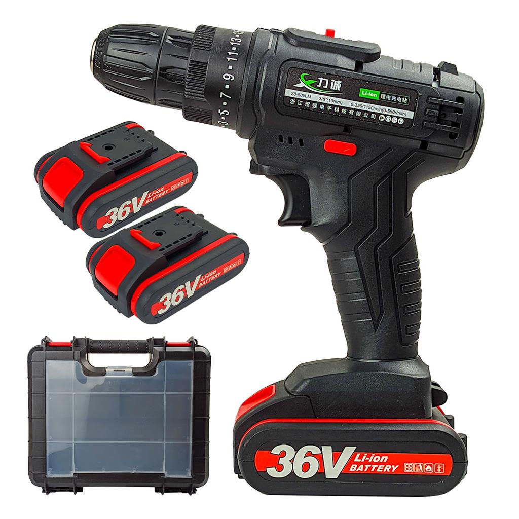 Furadeira Parafusadeira 1550rpm Portatil Bateria Potente 36v | Shopee ...