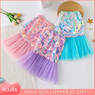 Princesa Ariel Saia Sereia Lantejoulas Vestido De Gaze Para Meninas Bebê Fantasia De Natal Noite Malha Saias De