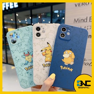 Capinha de Proteção em Silicone TPU de Desenho Animado Resistente a Impactos | Pikachu | Psyduck | Squirtle Pokémon Adequado para iPhone - 11/12/13 Pro/Pro Max | 12/13 Mini | 14 Plus | 14 Pro/Pro Max | X/XR/XS Max | 7/8/SE2020 | 7/8 Plus