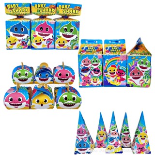 Kit Lembrancinhas Baby Shark Papelaria 40 Caixinhas Festa Fácil.
